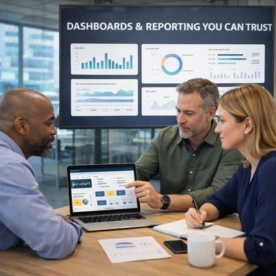 Dashboards and reporting you can trust